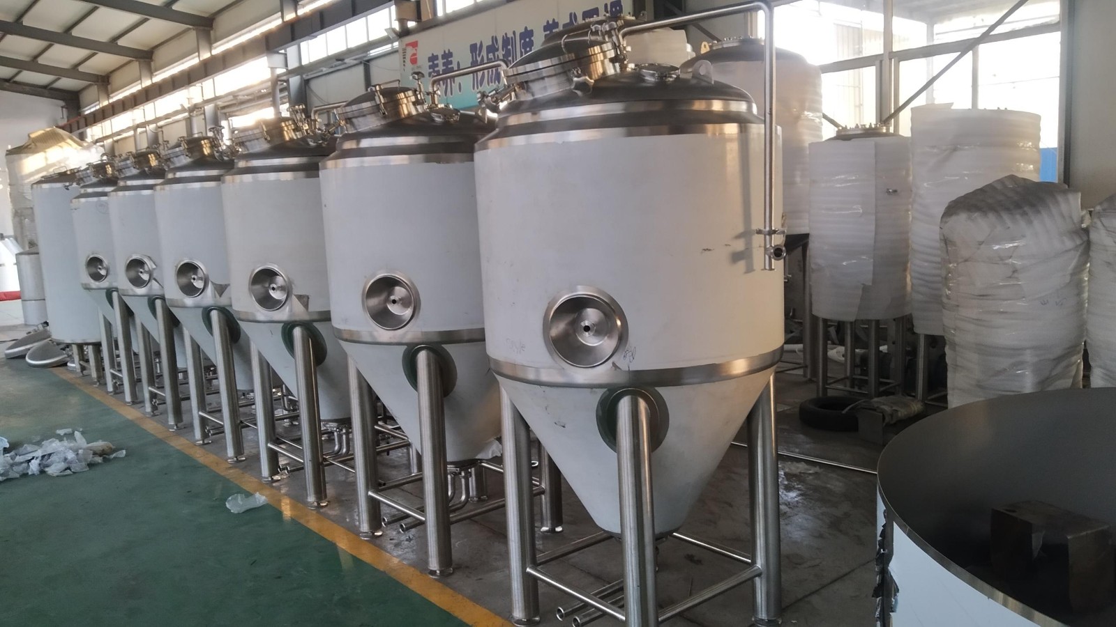 beer brewing fermenters in WEMAC factory.jpg